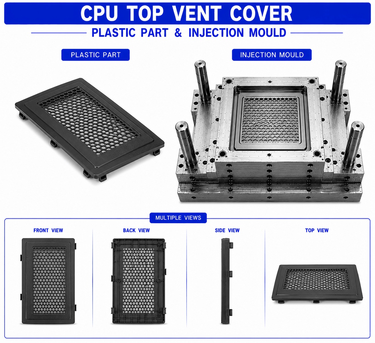 CPU Plastic Top Vent Cover